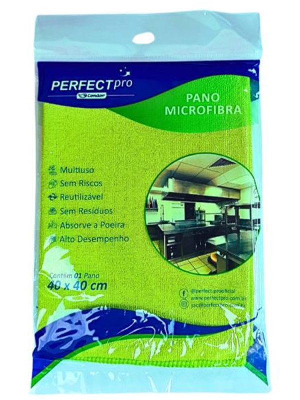PANO MICROFIBRA PERFECT VERDE 40X40
