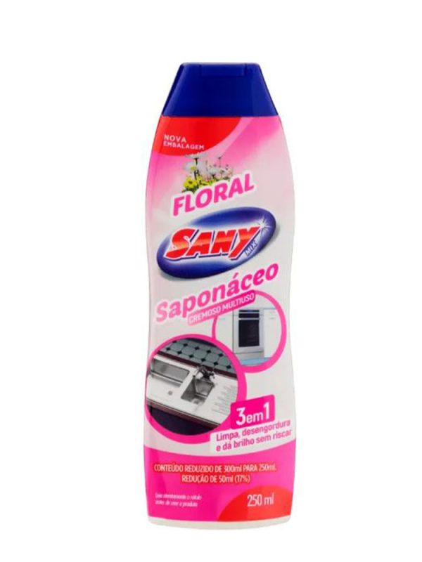 SAPONACEO CREMOSO SANY MULTIUSO FLORAL 250ML