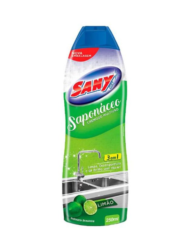 SAPONACEO CREMOSO SANY MULTIUSO LIMAO 250ML