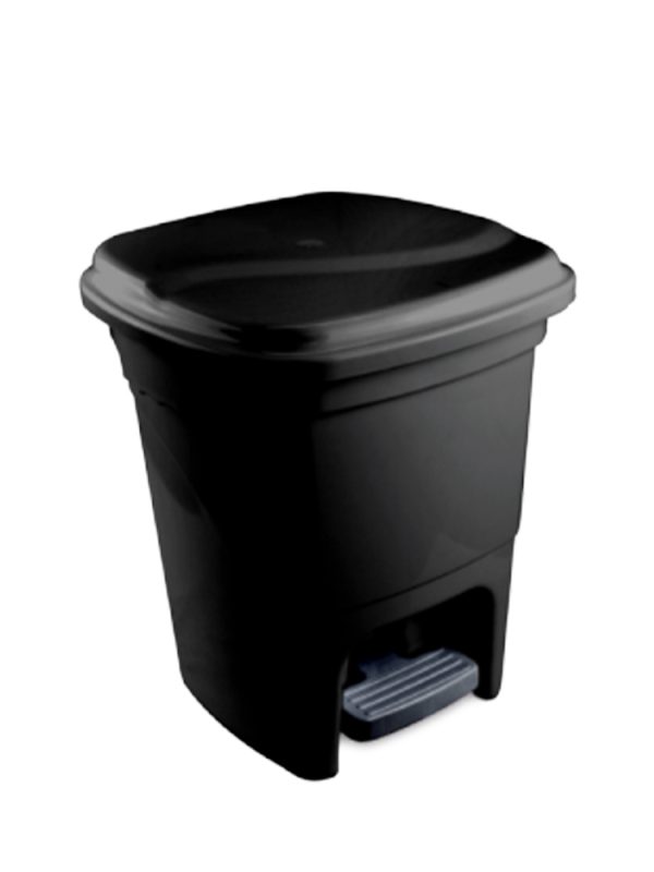 LIXEIRA 15L PRETA C/PEDAL BELOSCH