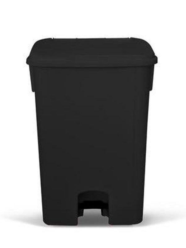 COLETOR DE PEDAL 100L BRALIMPIA PRETO SEM RODAS