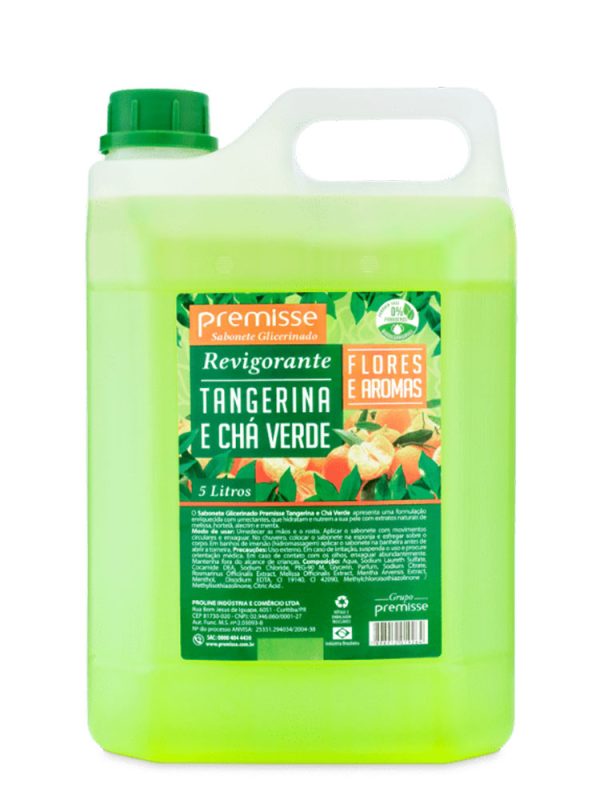 SABONETE PREMISSE TANGERINA E CHA VERDE 5 L