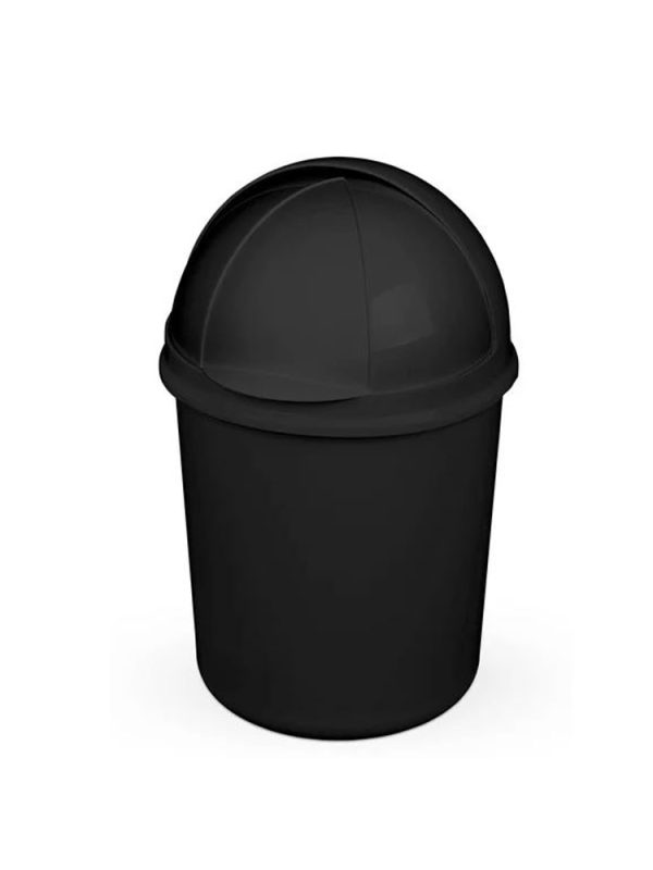 LIXEIRA RETRATIL 4,1 L. - COR PRETO PLASVALE
