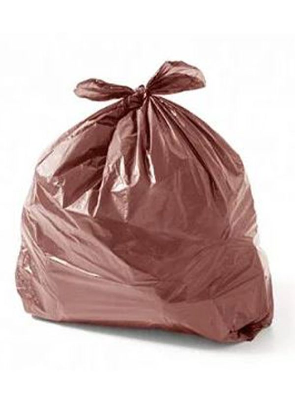 SACO DE LIXO 300L MARRON 0,12 C/50UN