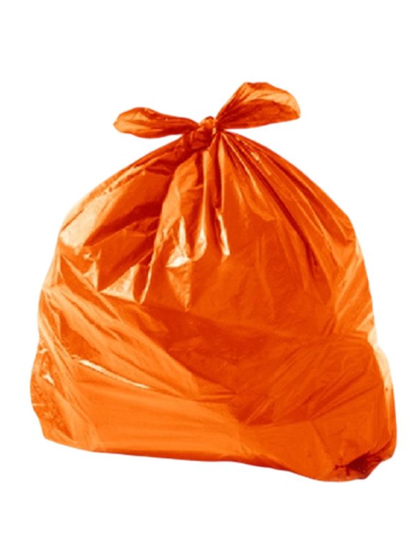 SACO DE LIXO 300L LARANJA 0,12 C/50UN