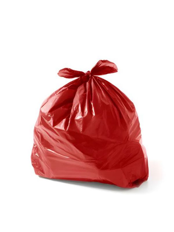 SACO DE LIXO 100L VERMELHO 0,8 C/100UN