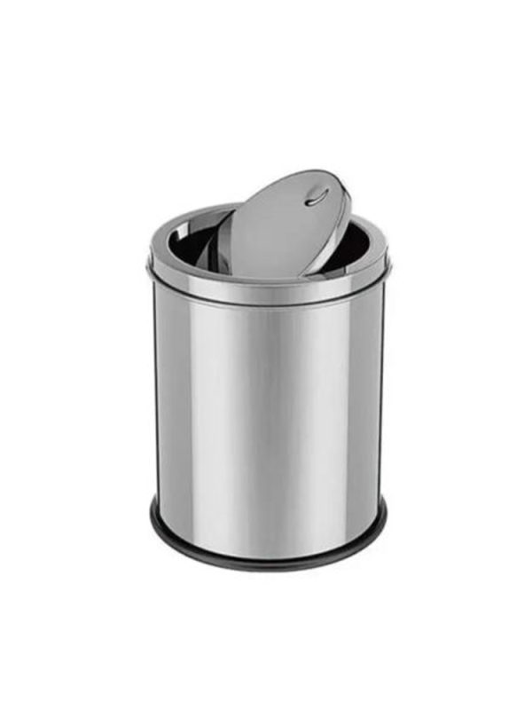 LIXEIRA EM INOX 9,1 L C/TAMPA BASCULANTE