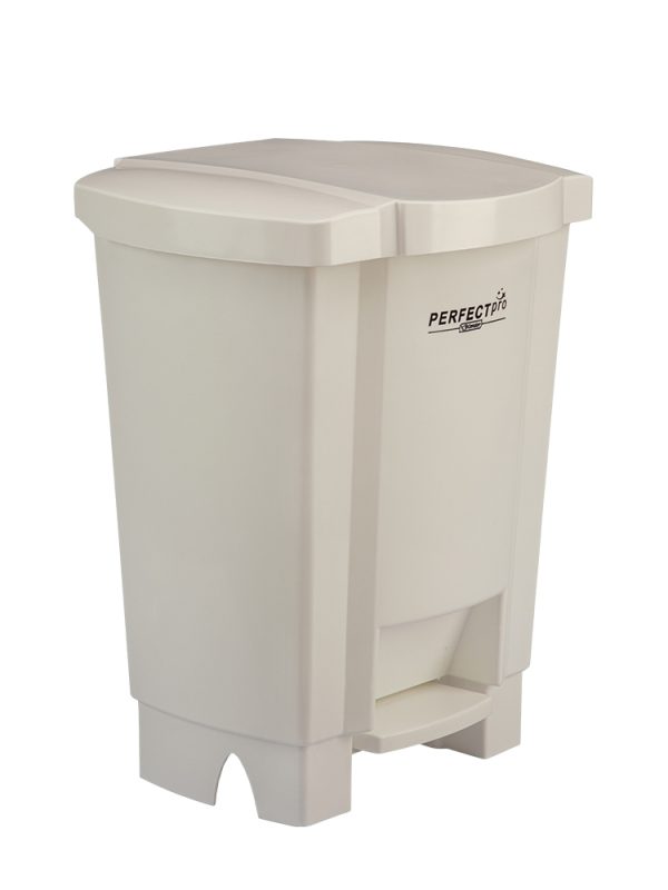 LIXEIRA 15L BRANCA C/PEDAL PERFECT
