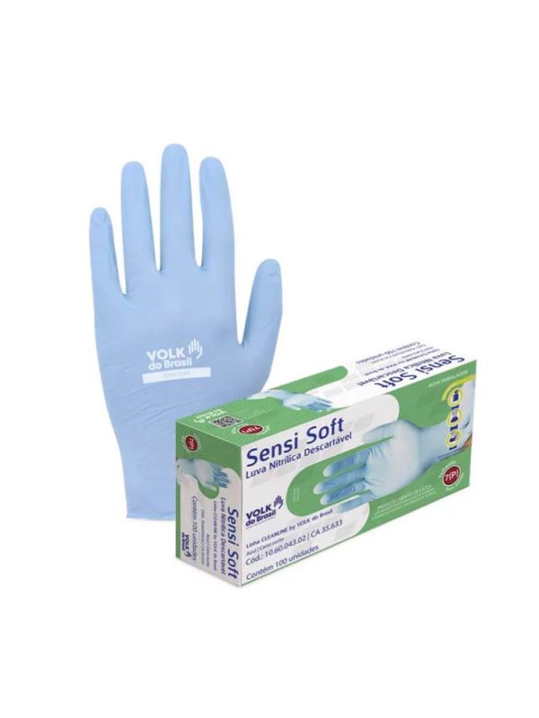 LUVA SENSI SOFT AZUL VOLK M