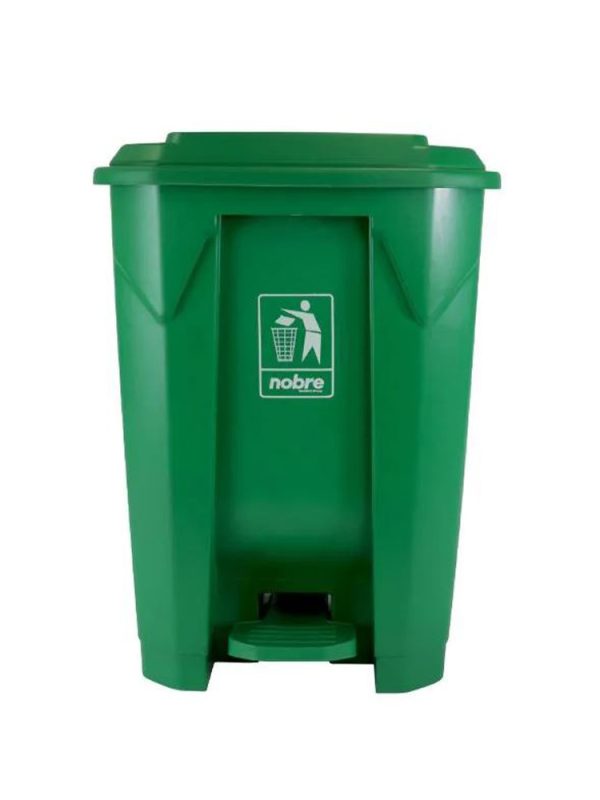 LIXEIRA 50L VERDE C/PEDAL