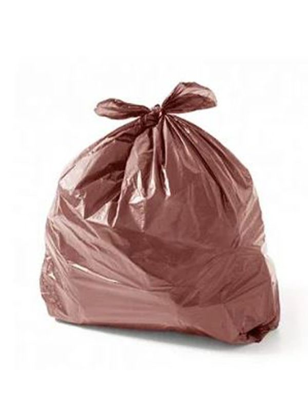 SACO DE LIXO 150L MARROM 0,10 C/50UN