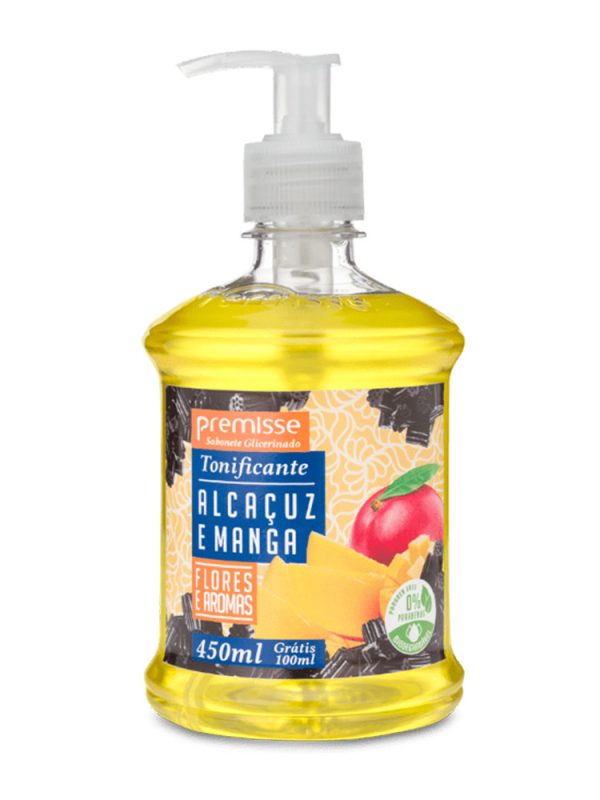 SABONETE PREMISSE PUMP 450ML ALCACUZ E MANGA