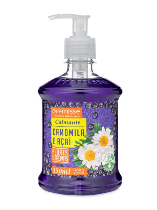 SABONETE PREMISSE PUMP 450ML CAMOMILA E ACAI
