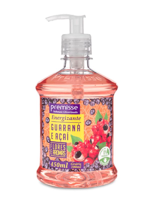 SABONETE PREMISSE PUMP 450ML GUARANA E ACAI