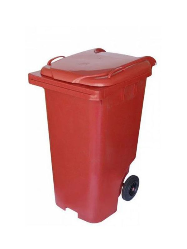 CONTENTOR GARI 240L RODA 200MM VERMELHO