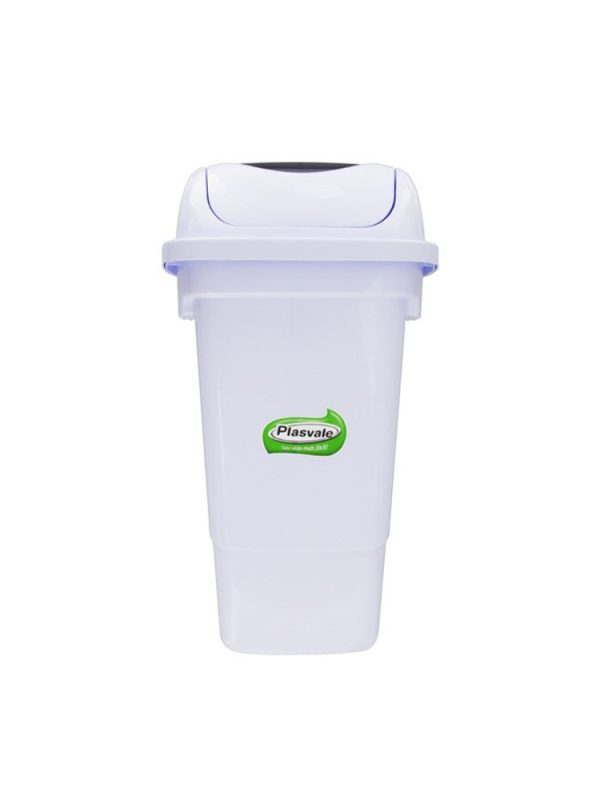 LIXEIRA BASCULANTE 14L. - COR BRANCO PLASVALE