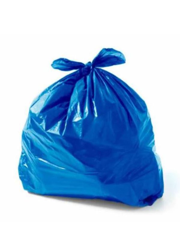 SACO DE LIXO 200L AZUL 0,10 C/50UN