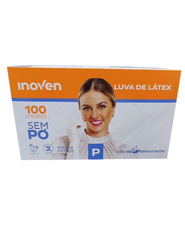 LUVA LATEX SEM PO P INOVEN