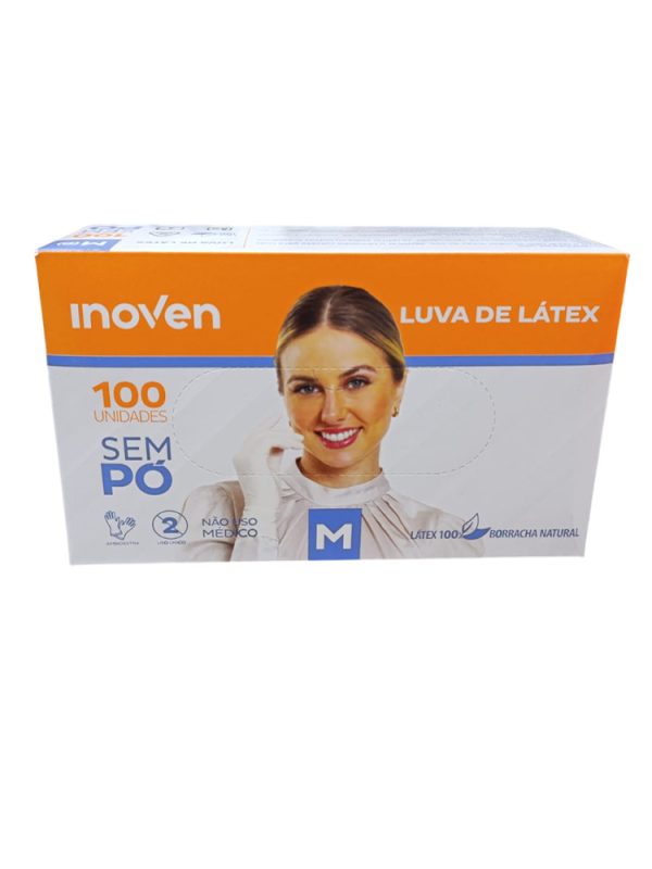 LUVA LATEX SEM PO M INOVEN