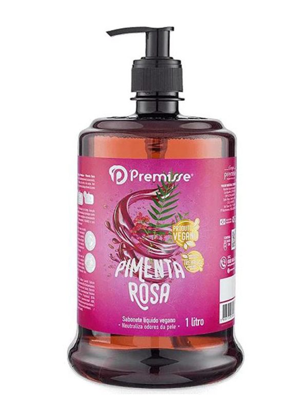 SABONETE PREMISSE PUMP 1L VEGANO PIMENTA ROSA