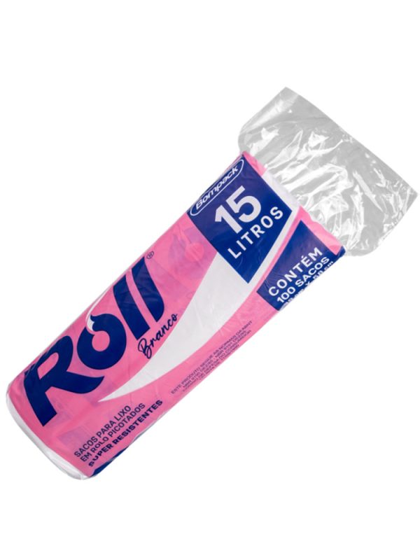 SACO DE LIXO EMBRAST 15LT ROLL BRANCO C/100
