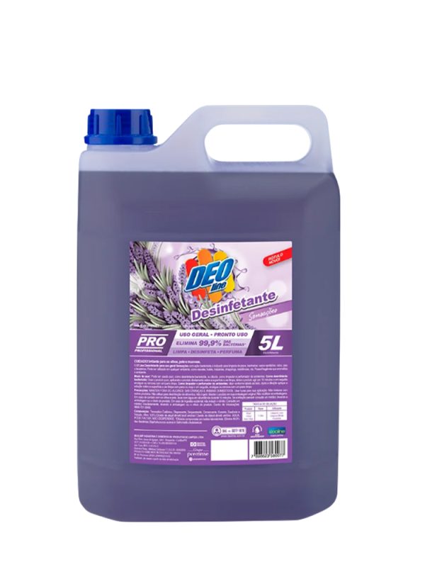 DESINFETANTE DEOLINE 1:20 - SENSACOES LAVANDA 5L