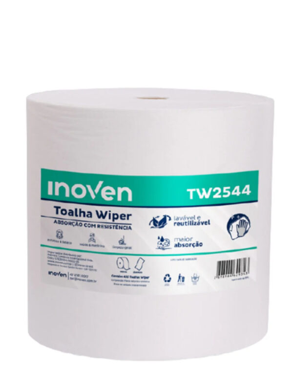 BOBINA TOALHA DERCARTAVEL INOVEN 25X198 60G BRANCO COM 450 PANOS