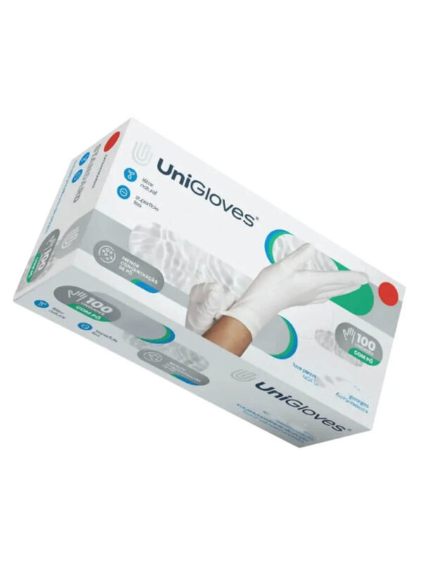 LUVA LATEX COM PÓ PP UNIGLOVES