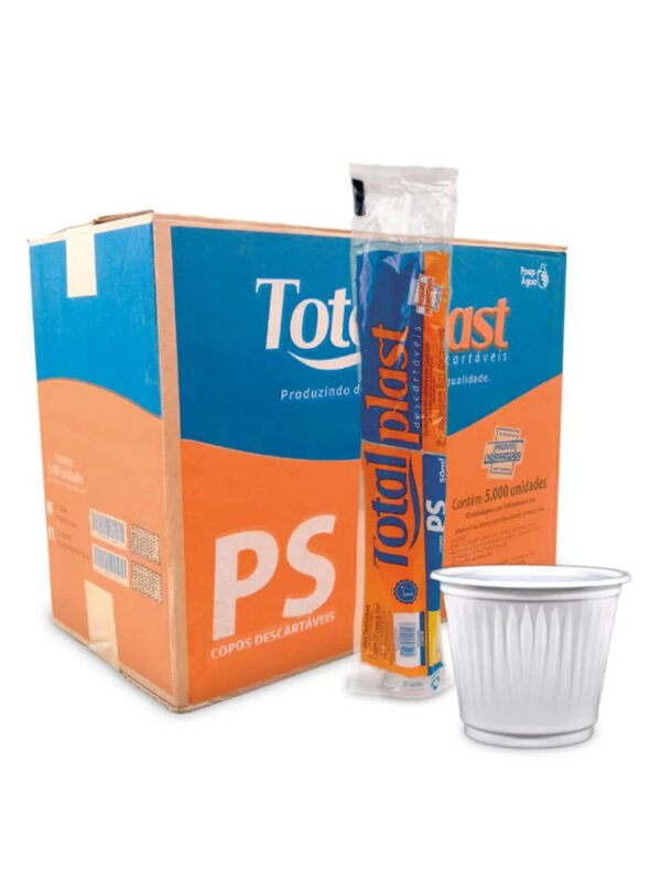 COPO 50ML PS TOTALPLAST BCO CX 50X100
