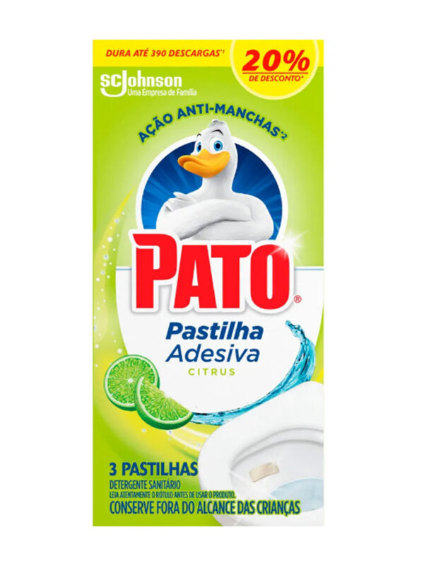 PASTILHA ADESIVA PATO CITRUS C/3UN